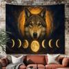 Wolf Moon Phase Tapestry
