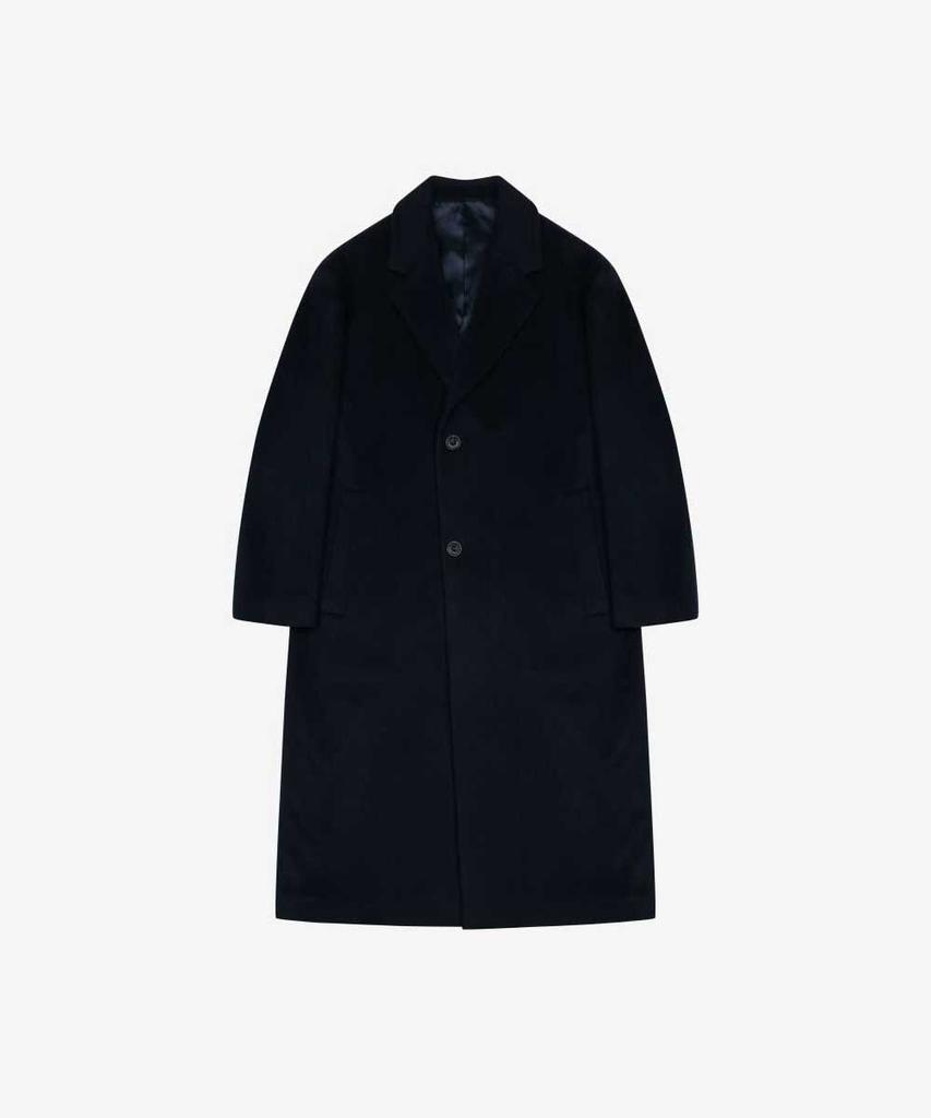 Sieg Semi-Over Chester Coat Dark Navy (Pjhax7068)