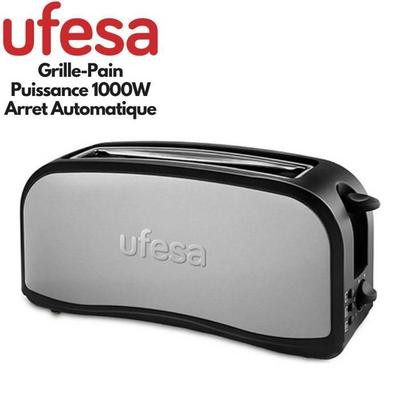 UFESA TT7965 Optima Toaster - Stainless Steel - 2 Slices - Defrost Function