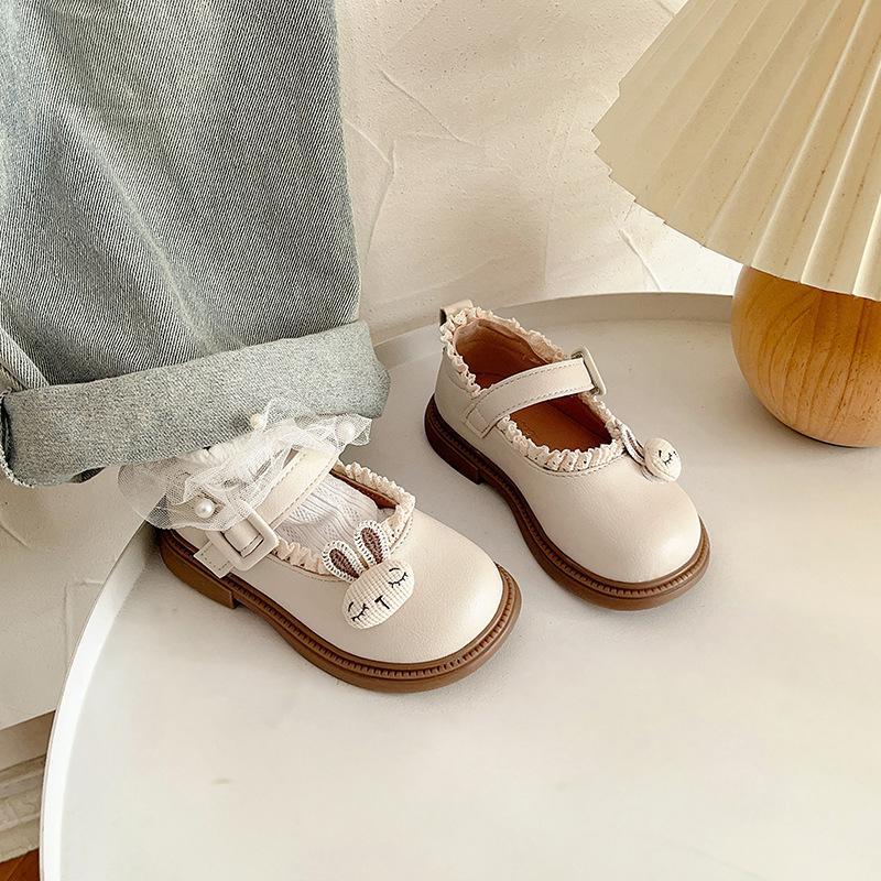 

Модная детская кожаная обувь, осенняя новинка, туфли принцессы для девочки, нескользящие туфли для девочки, милая детская обувь, туфли для девочки на мягкой подошве 21insole13.5cm