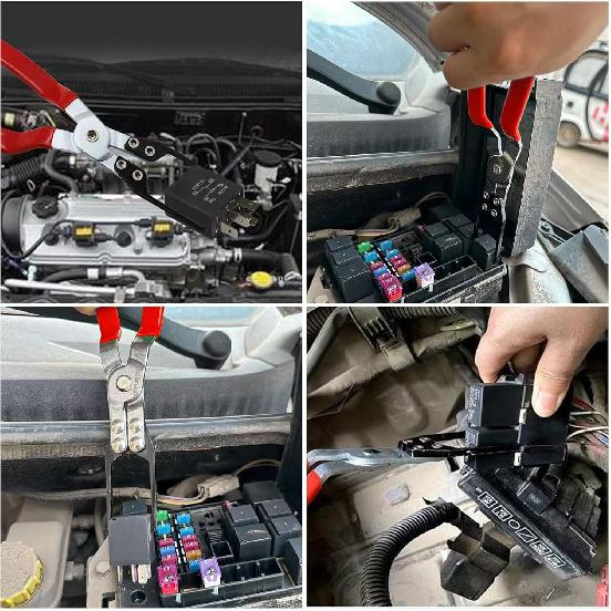 Aleric Relay Puller Pliers And Fuse Puller Plier, Automotive Relay Fuses Puller Tools Fuse Removal Tool, Pliers For Removing Relays On Vehicles, Car