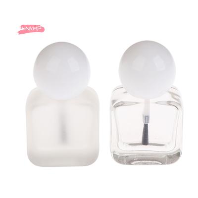 1Pc 10ml Clear Glass Nail Gel Bottle with Brush Cap Empty Nail Polish Bottle Nail Art Tool for Nail Oil And Nail Care