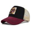 Duck Hat Tongue Bear Embroidered Cotton Baseball Hat Curved Eaves Sun Visor Hat