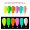 JTING New Trend Removable 6color luminous nail gel uv led glow in the dark nail polish set manufacturer nail art products