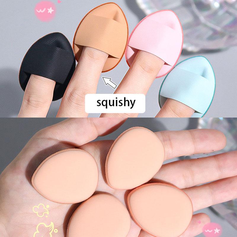 3/6 PCS Water Drop Thumb Puff Fingertip Air Cushion Powder Set Concealer Fingertip Belly Detail Mini Slipper Powder Puff