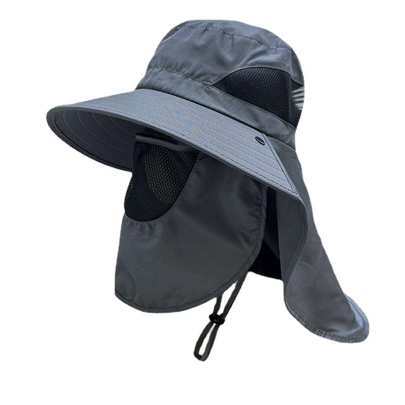 Summer Sun Hats UV Protection Outdoor Hunting Fishing Cap for Men Women Hiking Camping Visor Bucket Hat Neck Flap Fisherman Hat