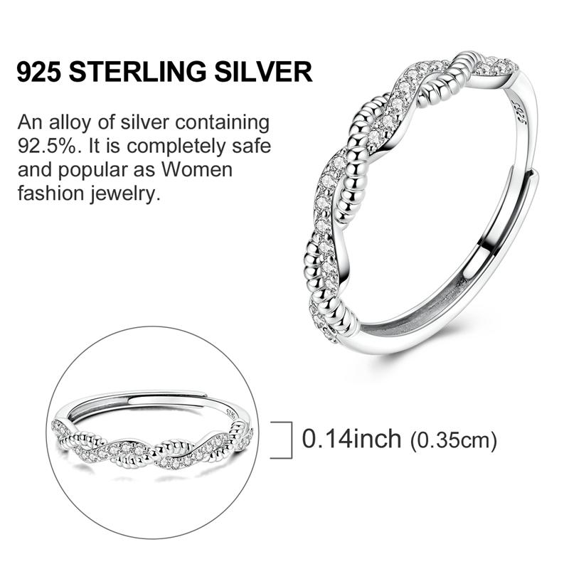 Original 925 Sterling Silver Bow Sun Moon Stars Open Rings Regardless of Size for Women Girls Jewelry Birthday Anniversary Gifts