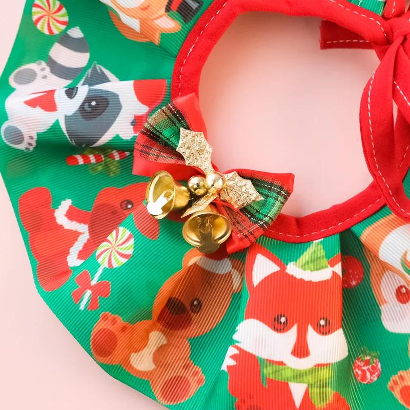 Haustier Weihnachten Feiertag Halsband Kätzchen Hund Schleife Glocke Schmuck Elch Lätzchen