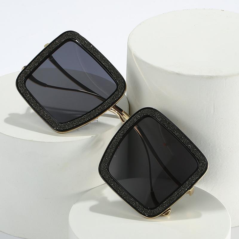 Square Sunglasses European And American Personality Internet Celebrity Versatile Box Glasses Personality Sunglasses Women