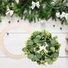 6 st Runda Kransramar Trä DIY Kransgörningskit för Inomhus Utomhus Dekor Trädgård Uteplats Sovrum Väggkonst Hantverk