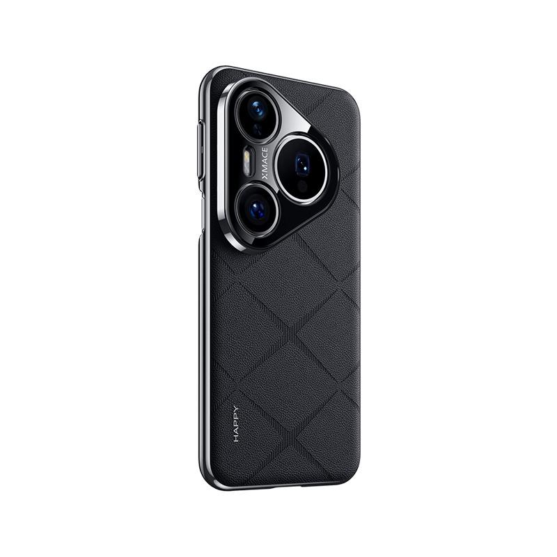 Applicable to Huawei pura80pro mobile phone case lens all-inclusive 80ultra anti-drop electroplating Internet celebrity business leather case