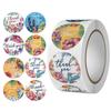 500 Self-Adhesive Thank You Dessert Stickers - Cartoons, Weddings, & Baking Seals for Children
