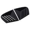 2 Pcs Rear Window Side Shutter Glossy Black Weatherproof Rugged Construction for 1 Series E87 2005 To 2011