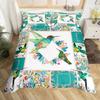 Hummingbird Duvet Cover Set Full Size Girls Garden Birds Farmhouse Flower Floral Bedding Set Hummingbird Lovers Comforter Cover