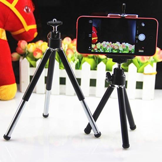 360 Degree Rotatable Mount + Phone Stand Tripod Holder For iPhone Samsung HTC