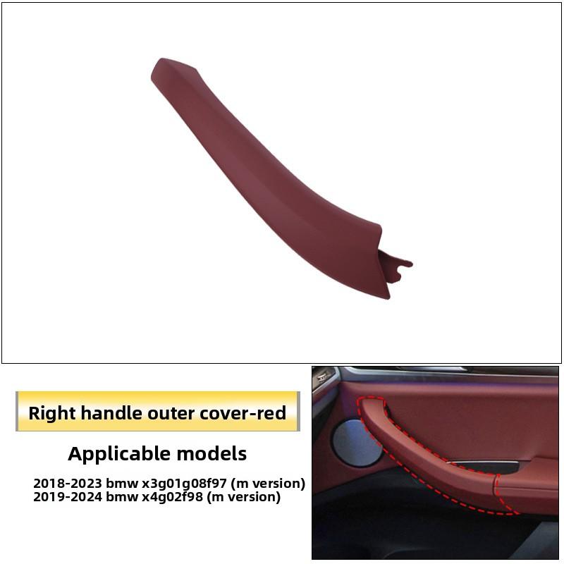 Popular Luxury Carbon Fiber Plastic Texture Car Interior Accessories Door Handle Trim for X3 G08/X4 G02