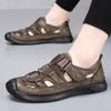 Summer Men's Sandals Comfortable and Breathable Style Leisure Outdoor Street Walking Daily Travel Genuine Leather Office Shoes
