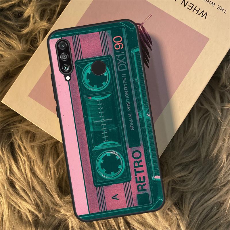 Retro VHS Tape For Huawei Nova 3i 7i 8i 11i 12i 9 10 SE Y60 Y61 Y70 Y72 Y73 Y90 Y91 P20 P30 P40 Lite Case