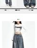 Wide-Leg American Style Retro Jeans for Women - Spring/Autumn 2026 Collection - Relaxed Fit, Baggy, and Floor-Length