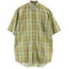 Burberrys 80s 90s Vintage Check Short Sleeve Band Collar Shirt M Men's Used
