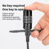 Bicycle lock for bicycle helmet, combination lock, 05m black