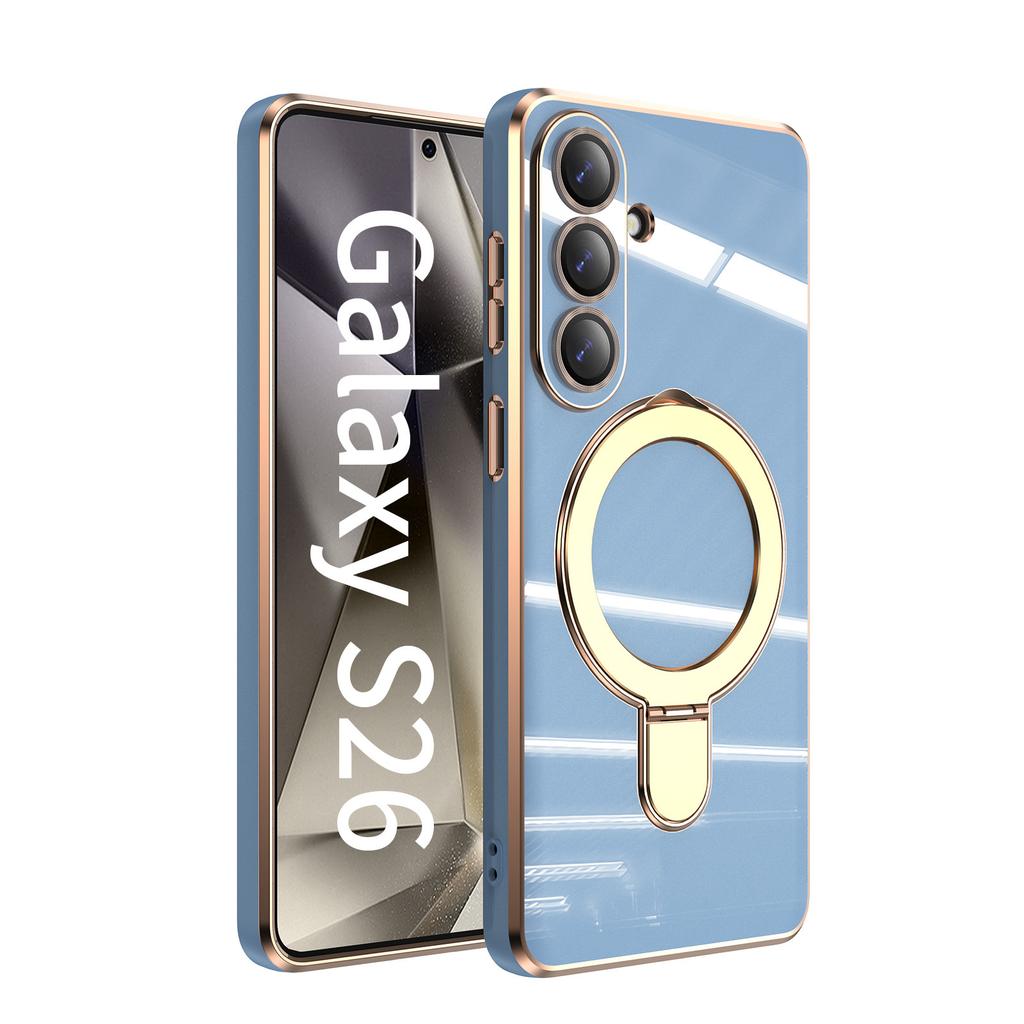 Applicable to Galaxy S11Ultra mobile phone case Samsung s11 solid color fulcrum magnetic suction bracket s11 electroplating protective case