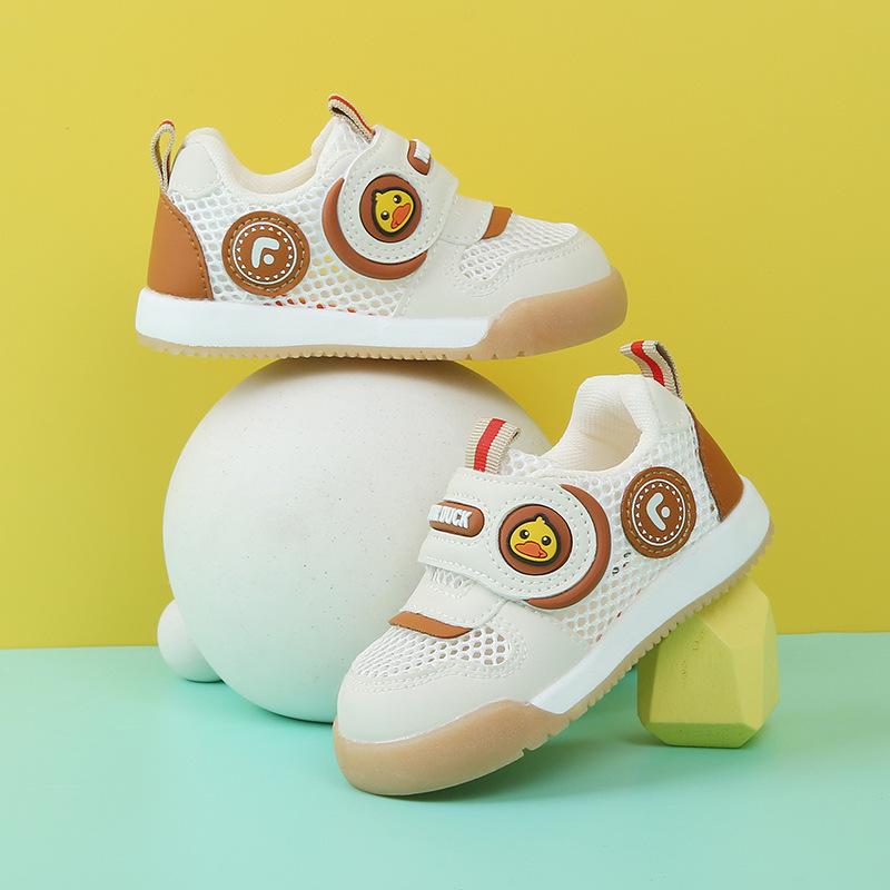 

Детская обувь Treasure для мужчин и женщин Детская обувь Дышащая сетчатая обувь Осенняя мягкая подошва для малышей для девочек 26 коричневый