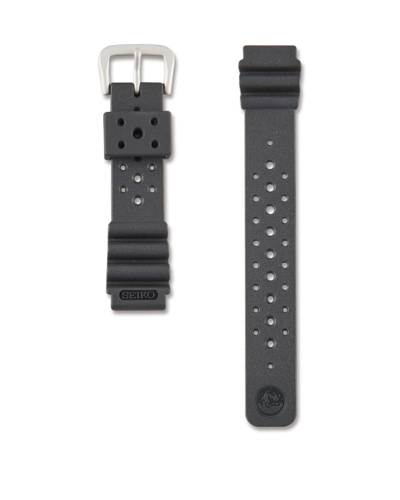Seiko Watch Replacement Genuine Lug Width Buckle Width [Seiko Watch] Band, Urethane, 19mm, 18mm, Black, DAL2BP, Men s чёрный