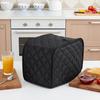 2 Slice Toaster Cover,Black Toaster Covers, Cotton Quilted Toasters Covers 2 Slice Wide Slot, Washable Kitchen Cover for Toasters and Kitchen Small