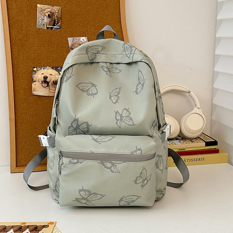Schulrucksack Neuer Schmetterling Große Kapazität Modischer Rucksack Lässiger Vielseitiger Rucksack für Männer und Frauen High-School-Schüler Campus-Schüler-Tasche Großhandel