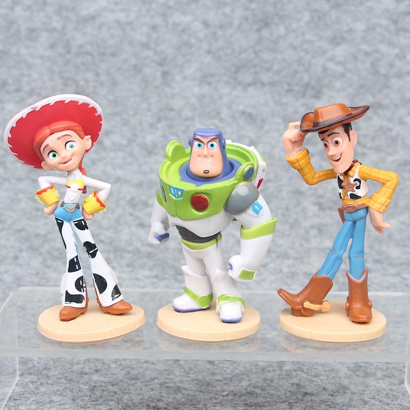 Anime Toy Story 4 Cartoon Figure Toy Woody Buzz Lightyear Rex Alien forky Doll action figure Children Gift