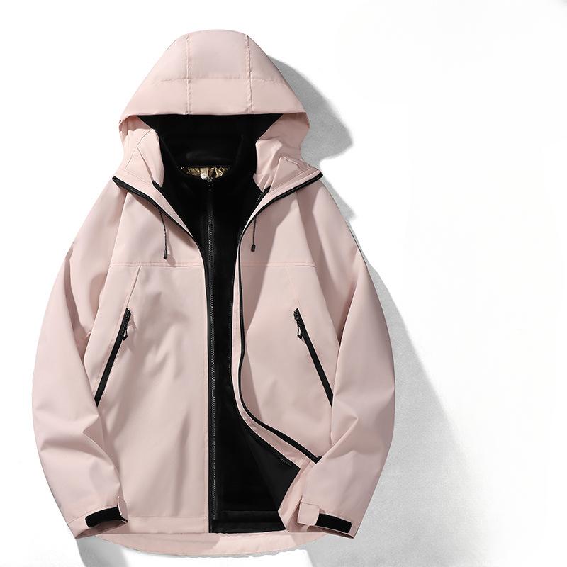 

New Shock Clothes Men and Women s Inner Bottom Graphene Men and Women s Same Single Shock Outdoor Mountaineering Suit Three-in-One Shock Clothes 3XL