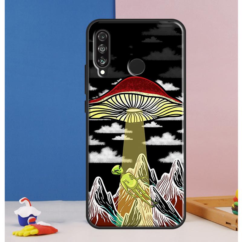Mushroom Psychedelic Trippy Frog Case For Huawei Nova Y73 Y72 Y70 Y90 Y60 Y61 Y91 12s 12i 11i 8i 9 10 SE P30 P40 Lite P60 Pro