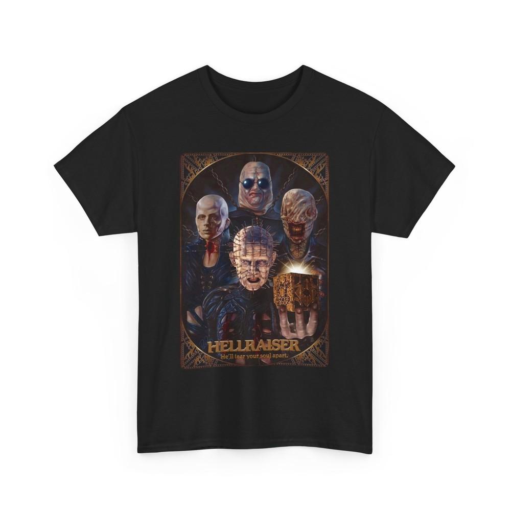 

Hellraiser and the Cenobites T-Shirt, Horror Movie Graphic Tee, Halloween Shirt 4XL
