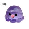 TPR Stress Ball 1/3Pcs Clear Octopus Squeeze Toy Relief Mini Sensory Anxiety Relieving Sea Animal Hand Relaxation Tool Portable
