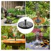 2.5W Solar Bird Bath Fountain Pump with 6 Nozzle Spray Modes