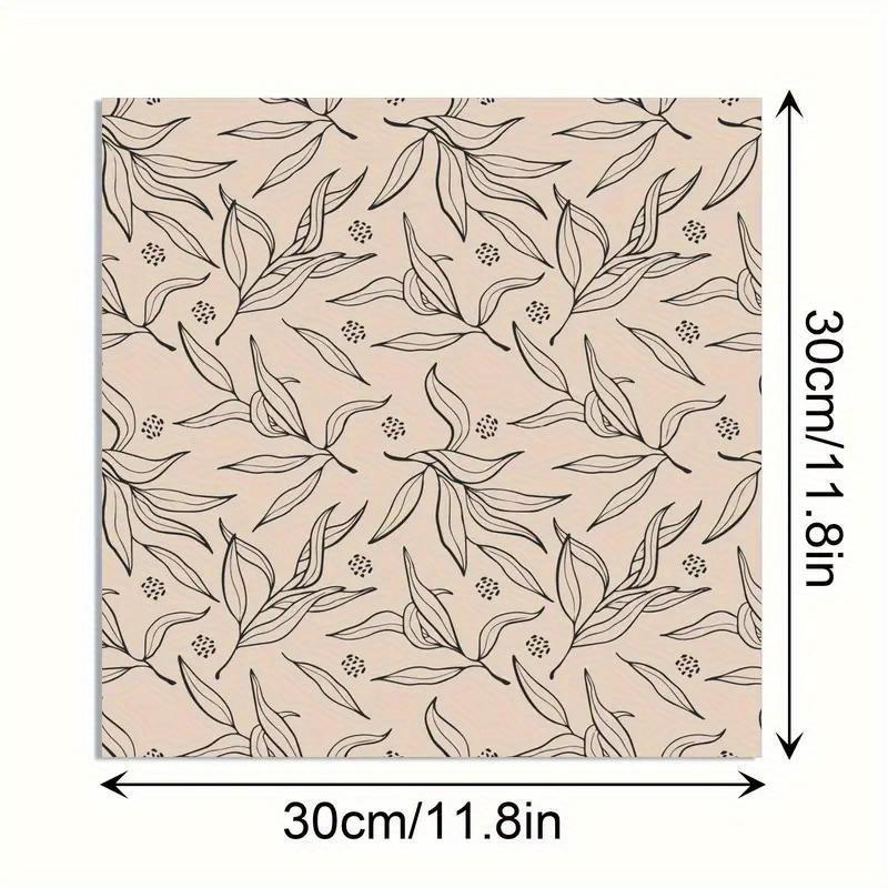 24-Piece Bohemian Craft Paper Set: Ivory and Black Patterns. Ideal for Scrapbooking, Card Making & Diary Supplies.
