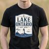 Lake Ontario Lighthouse Shirt, Est 1656 Great Lakes, Vintage Nautical T-Shirt