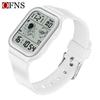 Sanda Astronaut Square Large Screen Unisex Multifunctional Watch with Detachable Strap