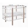 Babymouse Kotto Elin Wooden Baby Cot 120x60 Cm 2-in-1 Function