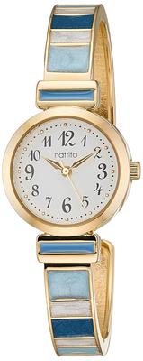 Noche Analog Bangle Bracelet Watch Blue ASS151-4 Women's
