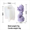 Mermaids Candle Silicone Mold Human Girl Soap Resin Plaster Mould Cake Chocolate Making Sleep Girl Statue Desktop Decor