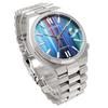 Citizen TSUYOSA Automatic Men's Watch NJ0151-53W Sapphire Glass Multicolor Rainbow Index Silver
