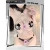 Sex Underwear Sexy Three-point Hollow Iron Chain Set Seduction Leather Metal Open File Free of Passion Binding Bondage