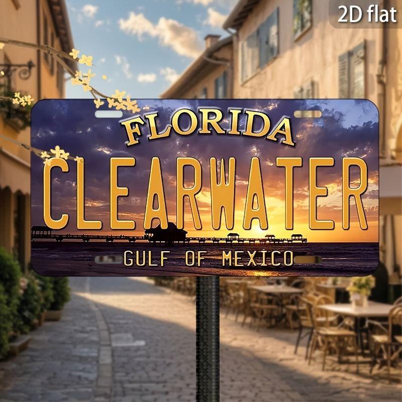 Souvenir Metal License Plate, Custom Auto Sign 15x30cm