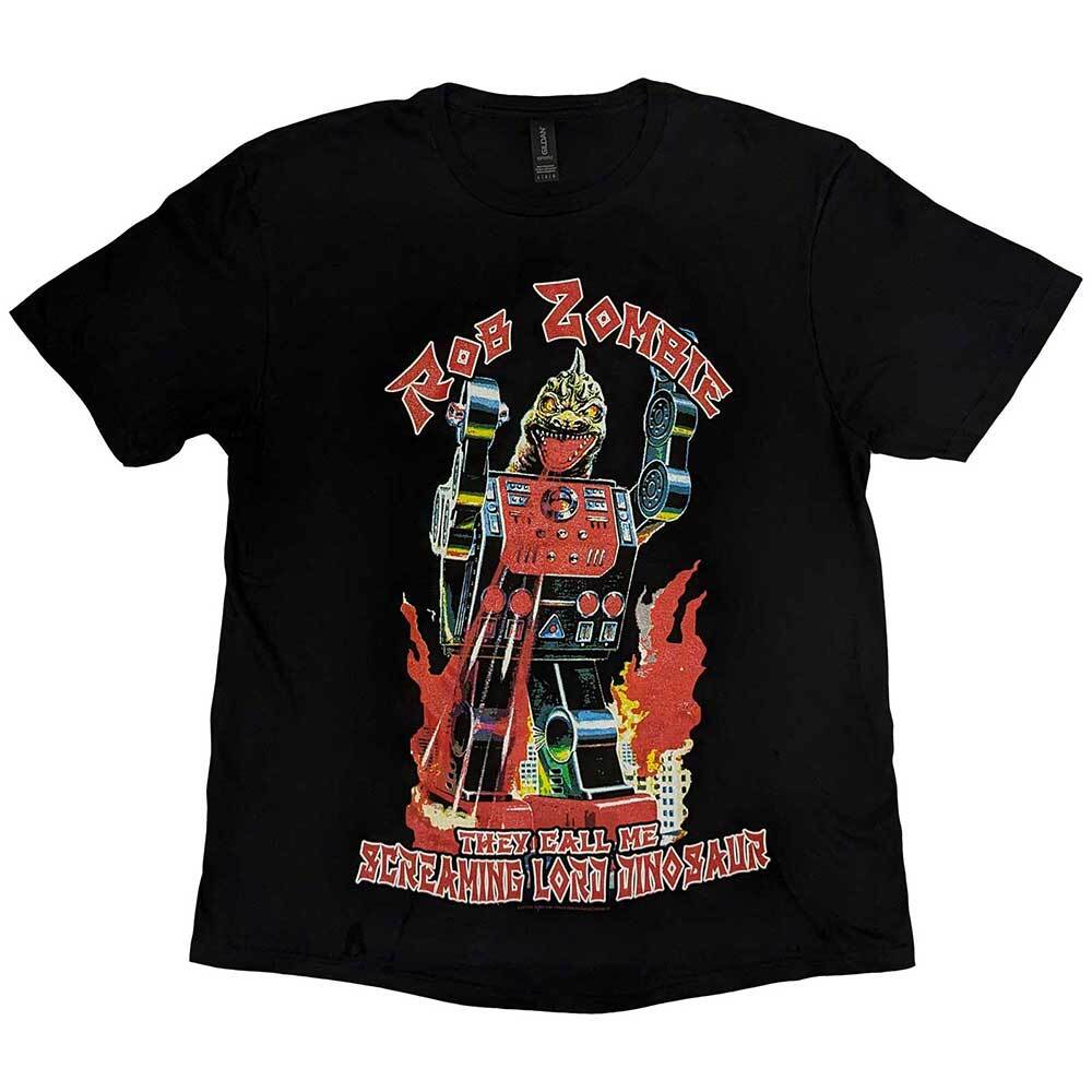 Rob Zombie Lord Dinosaur T-Shirt Black New Unisex T-Shirt S