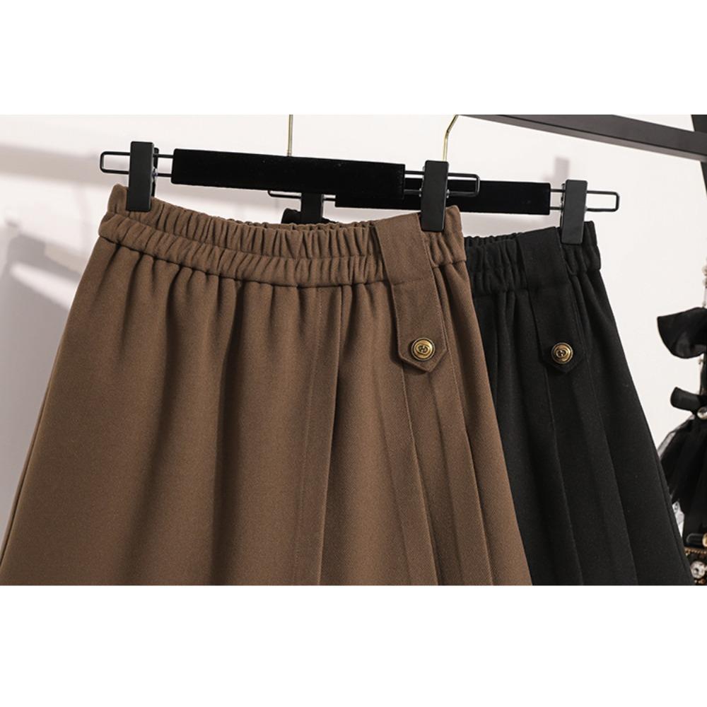 DIMANAF Plus Size 2025 New Winter Women Shorts Pants Loose Casual Short Pants Elastic Waist Fashion Lady Skirts Thick