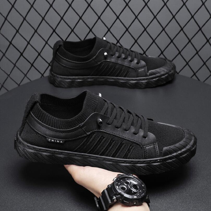 2024New Breathable Cloth Shoes Men's Sneakers Light Trendy Casual Shoes  Weaving Mesh Men's Shoes Versatile Vulcanized Shoes