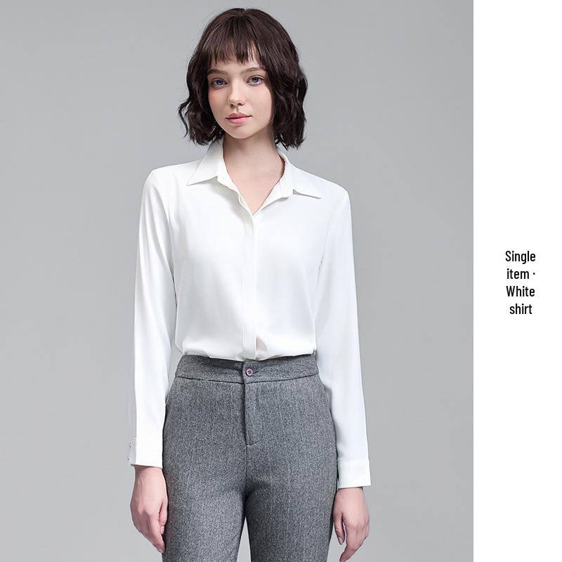 Women s Slim-Fit Gray Suit Set - Professional Formal Wear for Autumn/Winter 2025 4XL