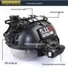 BJ Version Tactical Helmet with Windshield and CS Rail for Military Enthusiasts